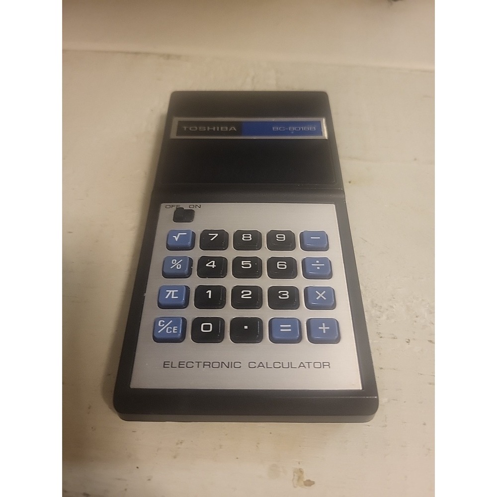 VTG Toshiba Electronic Calculator BC-8018 WORKS! - Picture 2 of 5